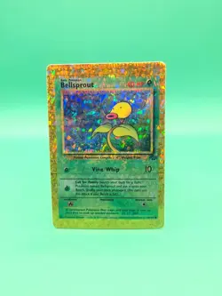 Bellsprout 49/64 Prism HOLO Jungle Vending Golden Sticker Vintage Pokemon Card - Image 1