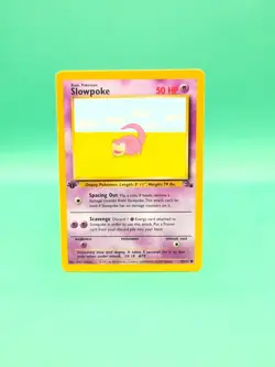 Slowpoke 55/62 1st Edition Fossil Common Pokemon Card LP/NM - Image 1