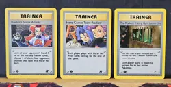 Pokemon Lot of 3 1st Edition Team Rocket Trainer Cards NM Unplayed Non Holo - Image 1