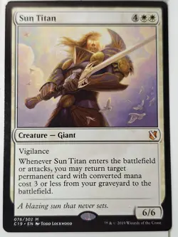 Sun Titan - Commander: 2019 - Magic the Gathering MTG Nice! - Image 1