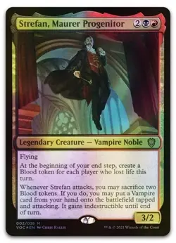 Magic the Gathering-Crimson Vow- Strefan, Maurer Progenitor #002- Mythic-NP - Image 1
