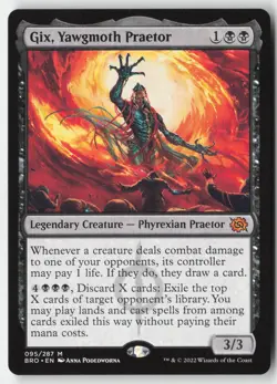 MTG - Gix, Yawgmoth Praetor M The Brothers' War 95 LP-NM - Image 1