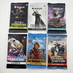 MTG Six Booster Pack Variety Lot - Final Fantasy, Edge of Eternities and more - Image 1