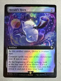 MTG / Herald's Horn / BABP / #228 / FOIL (Extended Art) / Promo / LP - Image 1