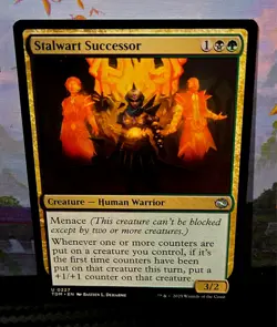 magic the gathering - Stalwart Successor - Creature - Human Warrior - Menace - Image 1