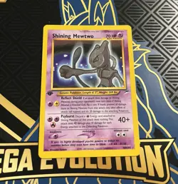 Shining Mewtwo 1st Edition 109/105 Neo Destiny Holo Pokemon Card - Image 1