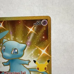 Pokemon Mew Holo Rare TCG Gold Card Celebrations 25th Anniversary 025/025 NM - Image 4
