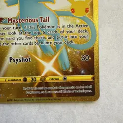 Pokemon Mew Holo Rare TCG Gold Card Celebrations 25th Anniversary 025/025 NM - Image 5
