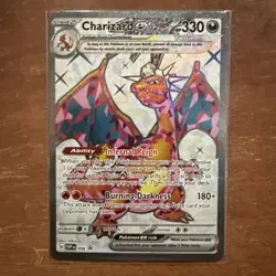 Pokemon TCG Charizard EX SVP056 Black Star Holo Promo Card NM/M Condition - Image 1