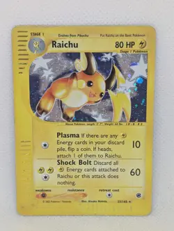Raichu 025/165 Expedition Base Set Holo Rare Pokemon TCG Nintendo Pikachu - Image 1