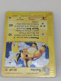 Raichu 025/165 Expedition Base Set Holo Rare Pokemon TCG Nintendo Pikachu - Image 4
