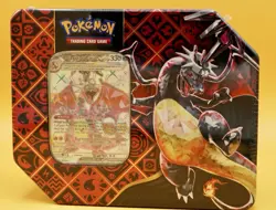 Pokemon TCG Paldean Fates Charizard EX Tin New/Sealed - Image 1