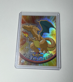 Topps Pokemon TV #06 Charizard Rainbow Foil Blue Logo NM-MINT - Image 3