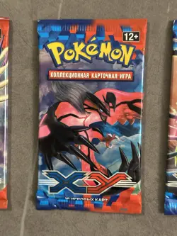 Pokemon 4x XY Base Set Booster Packs (Art Set) Russian, Rare - Image 4