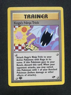 Koga's Ninja Trick - 1st ed Edition Gym Challenge 115/132 2000 NM Pokemon - Image 1