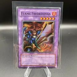 🔥Yu-Gi-Oh! TCG Flame Swordsman LOB-003 Super Rare Unlimited Edition NM - Image 1