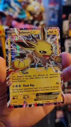 Jolteon EX 28/83 Generations Holo Rare 2016 English Pokemon Card TCG - Image 3