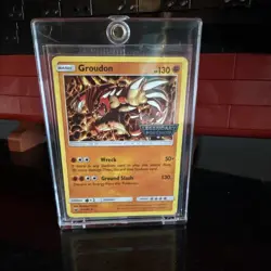 GROUDON PROMO 81/168: 2018 LEGENDARY POKEMON CARD RARE SEALED UnOPENED W/ Case - Image 1