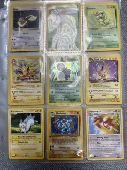 Pokemon Collection Vintage Wizards Of The Coast - Lot Of Cards - Binder Pages - Image 1