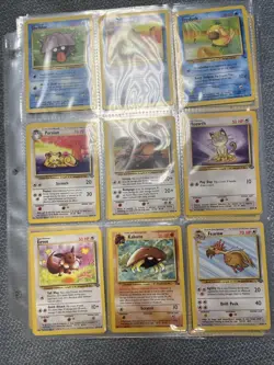 Pokemon Collection Vintage Wizards Of The Coast - Lot Of Cards - Binder Pages - Image 3
