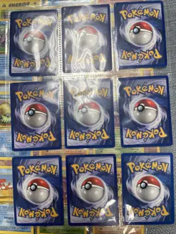 Pokemon Collection Vintage Wizards Of The Coast - Lot Of Cards - Binder Pages - Image 4