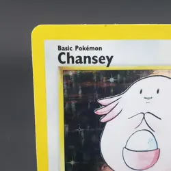 Chansey Base Set 3/102 Pokemon TCG Card Holo Rare WOTC Vintage 1999 - Image 2