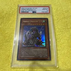 2004 Armed Dragon LV7 SOD-EN015 ULTRA RARE Yugioh Card GM PSA 10 - Image 1