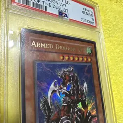 2004 Armed Dragon LV7 SOD-EN015 ULTRA RARE Yugioh Card GM PSA 10 - Image 3