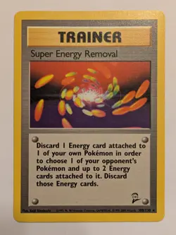 Super Energy Removal 108/130 BlackStar Rare Base Set 2 Pokemon Card Vintage Wotc - Image 1