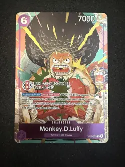 One Piece TCG Monkey.D.Luffy BANDAI CARD FEST 25-26 PROMO STAMPED - Image 1