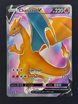 Charizard V SWSH050 - Black Star Promo - Near Mint NM Pokemon Card - Image 1