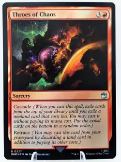 Throes of Chaos | FOIL | MTG Doctor WHO | Cascade Retrace Modern Legacy EDH |NM+ - Image 1