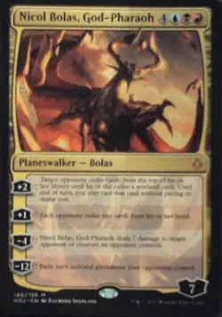 Nicol Bolas, God-Pharaoh - Hour of Devastation: #140, MTG Nm R156 - Image 1