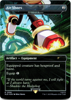 Air Shoes (Rainbow Foil) [Secret Lair x Sonic] MTG SLD 2096 - Swiftfoot Boots - Image 3