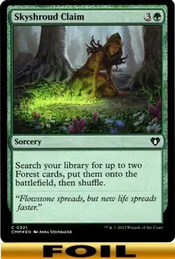 1x - Skyshroud Claim - FOIL #321 - Commander Masters - CUC NM MTG - Image 1