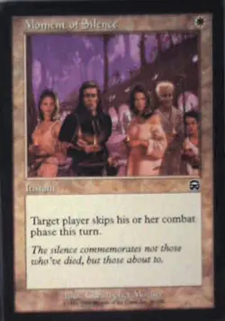 Moment of Silence - Mercadian Masques: #28, Magic: The Gathering Nm R149 - Image 1