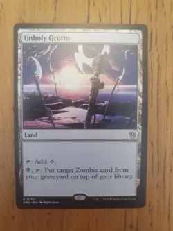 Mtg Unholy Grotto - Aetherdrift Commander - Image 1