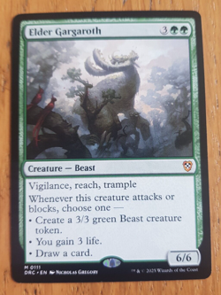 Elder Gargaroth MTG NM Regular Commander: Aetherdrift Magic the Gathering - Image 1