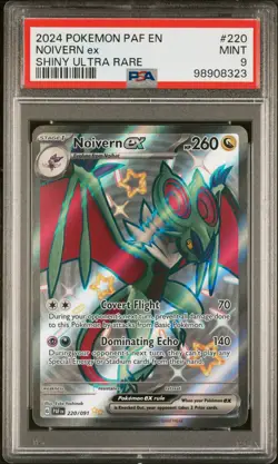 2024 POKEMON PAF EN-PALDEAN FATES SHINY ULTRA RARE #220 NOIVERN EX PSA 9 - Image 1