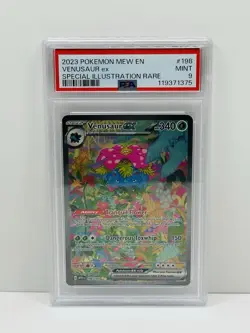 🔥2023 POKEMON MEW EN-151 #198 VENUSAUR ex SPECIAL ILLUSTRATION RARE PSA 9!🔥 - Image 1