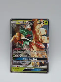 Pokemon TCG Decidueye GX Sun & Moon Base Set 12/149 Holo Ultra Rare - Image 1