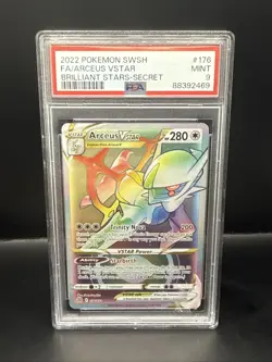 Pokemon Arceus VSTAR (Secret) 176/172 Swsh09: Brilliant Stars - PSA 9 - Image 1