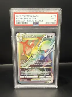 Pokemon Arceus VSTAR (Secret) 176/172 Swsh09: Brilliant Stars - PSA 9 - Image 2