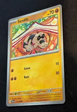 Pokemon TCG: Sandile, Scarlet & Violet Base Set, 115/198, Common, Pack Fresh - Image 4