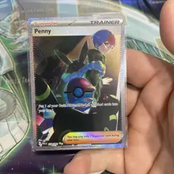 Pokemon TCG Trainer Supporter Penny 239/091 Paldean Fates - Image 1