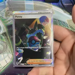 Pokemon TCG Trainer Supporter Penny 239/091 Paldean Fates - Image 2