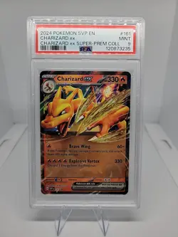 2024 POKEMON SVP EN-SV BLACK STAR PROMO #161 CHARIZARD EX PSA 9 - Image 1
