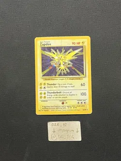 Pokemon 1999 WOTC Base Set - Zapdos - 16/102 - Holo Rare - Vintage - LP/MP - Image 5