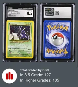 Pokemon Neo Genesis 6/111 Heracross 2000 Holo Rare Grass CGC 8.5 NM/MINT+ - Image 1