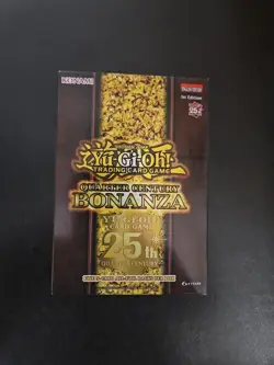 Yugioh 25th Century BONANZA Booster Box 5 Pack 1st Edition (IN HAND) - Image 1